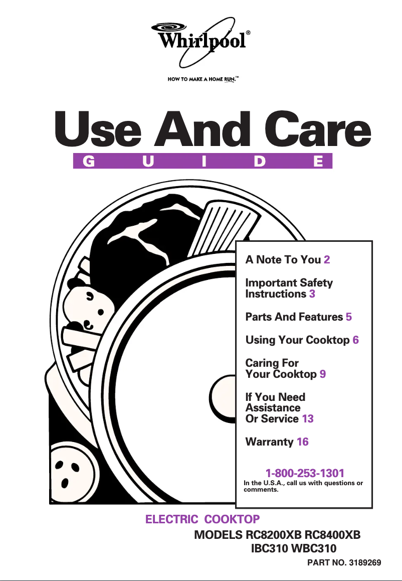 Página 1 del manual Manual de usuario Whirlpool RC8200XBH2