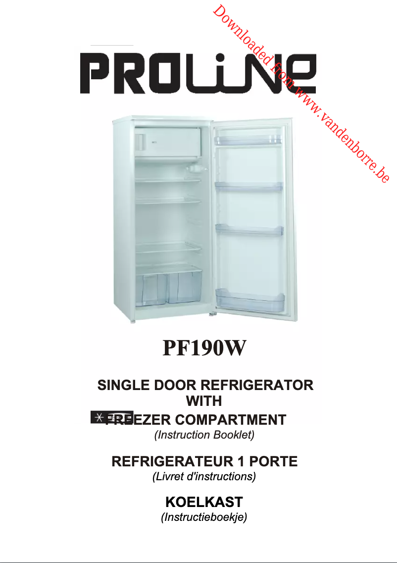 Página 1 del manual Manual de usuario Proline PF190W