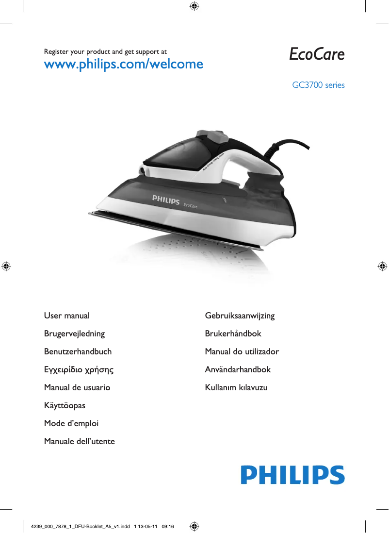 Imagen de la primera página del manual del dispositivo EcoCare