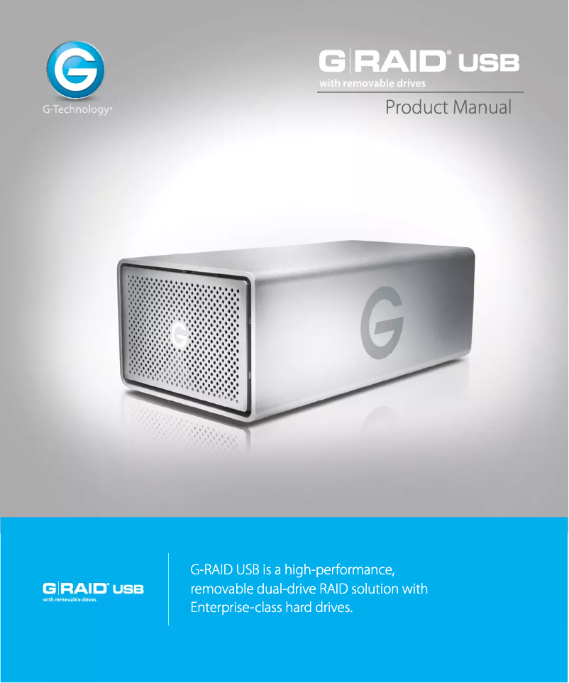 Página 1 del manual Manual de usuario G-Technology G-Raid w/Thunderbolt