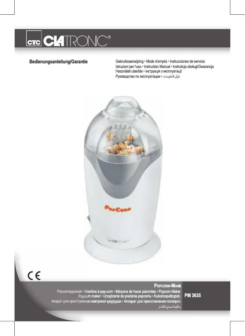 Página 1 del manual Manual de usuario Clatronic PM 3635