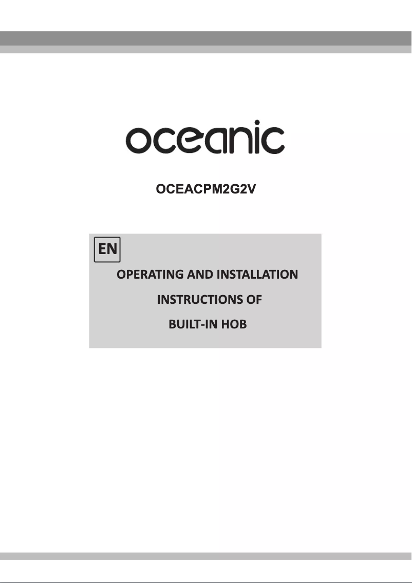 Página 1 del manual Manual de usuario Oceanic OCEACPM2G2V