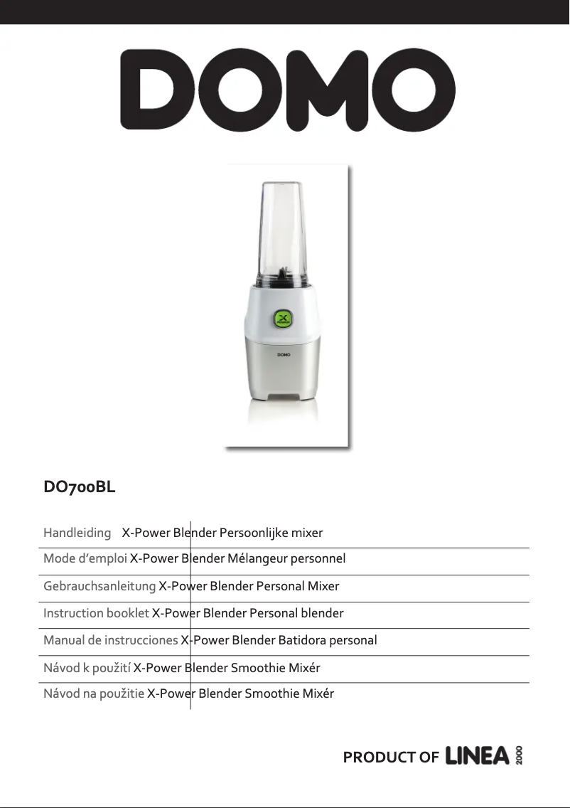 Página 1 del manual Manual de usuario Domo X-power DO700BL