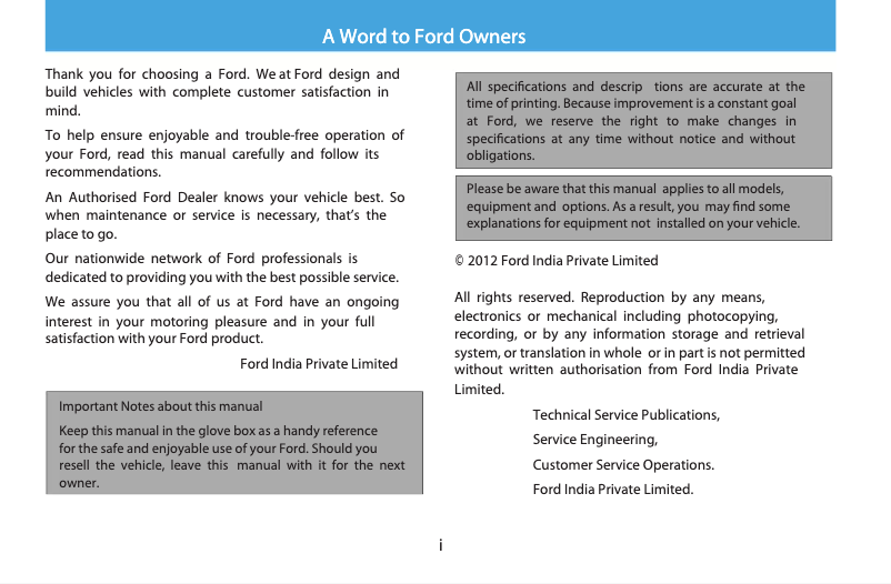 Imagen de la primera página del manual del dispositivo Endeavour (2010)