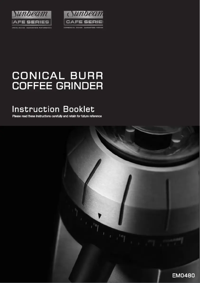 Imagen de la primera página del manual del dispositivo Cafe Series EM0480