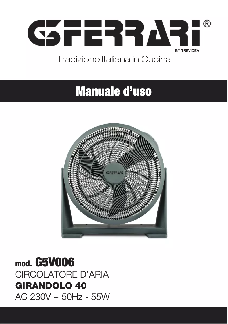 Imagen de la primera página del manual del dispositivo Girandolo 40 G5V006