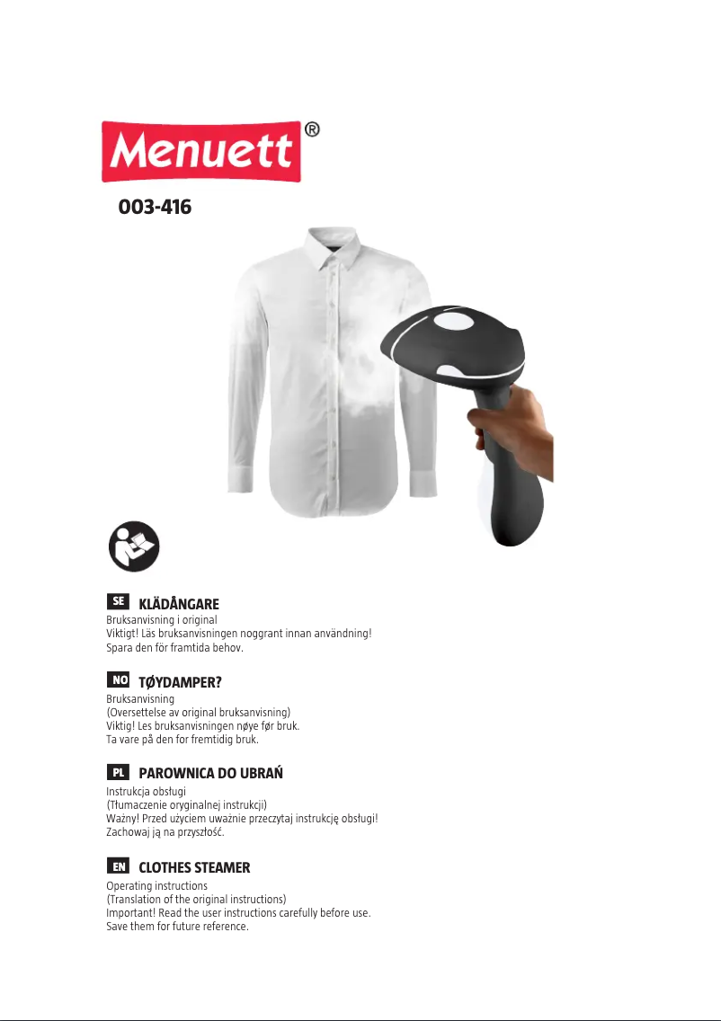 Imagen de la primera página del manual del dispositivo 003-416