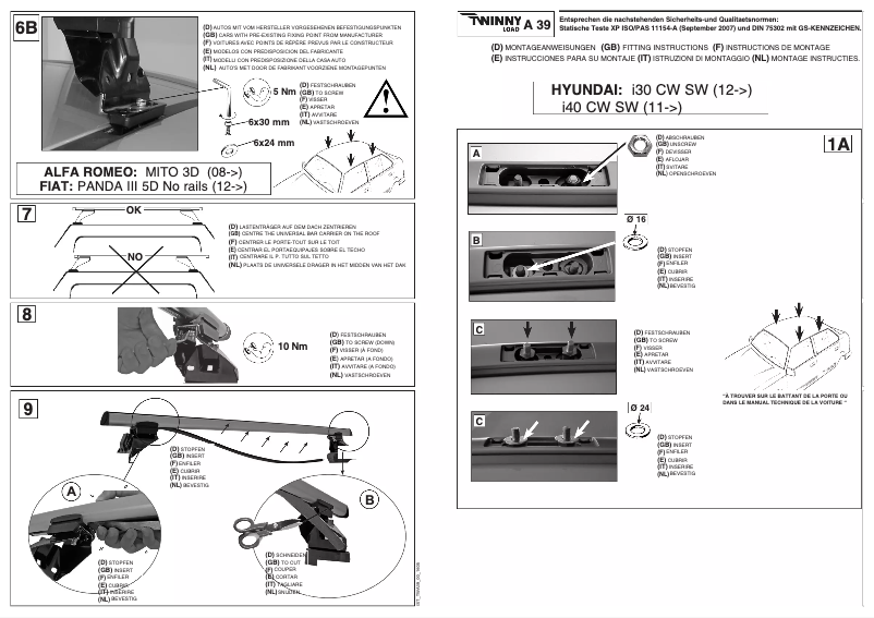 Imagen de la primera página del manual del dispositivo A 39