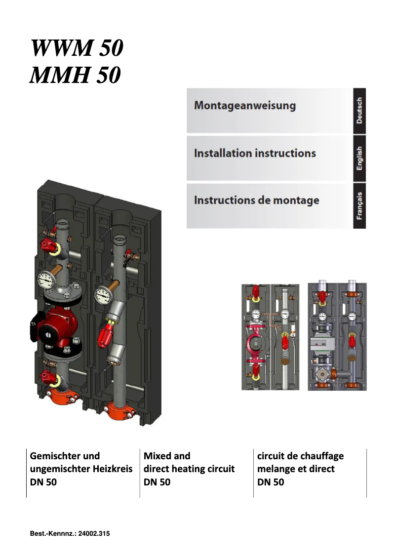 Imagen de la primera página del manual del dispositivo WWM50