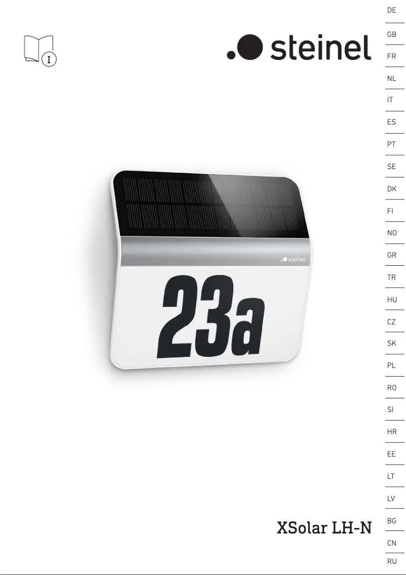 Imagen de la primera página del manual del dispositivo XSolar LH-N