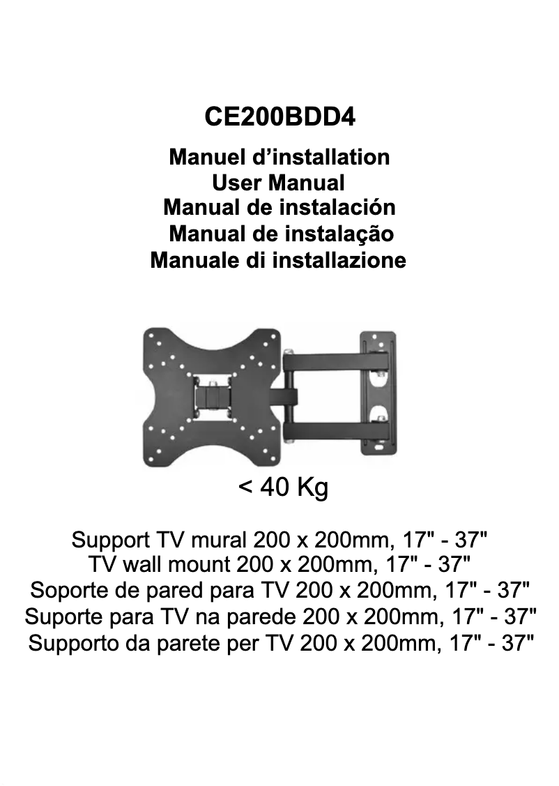 Página 1 del manual Manual de usuario Continental Edison CE200BDD4