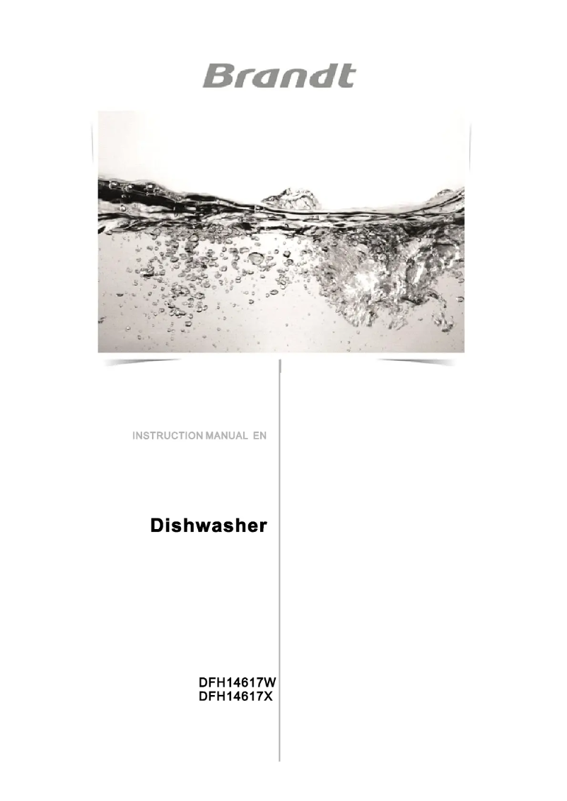 Página 1 del manual Manual de usuario Brandt DFH14617X