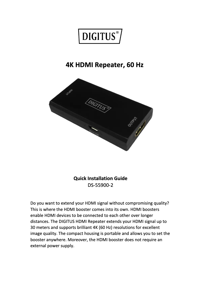 Imagen de la primera página del manual del dispositivo DS-55900-2