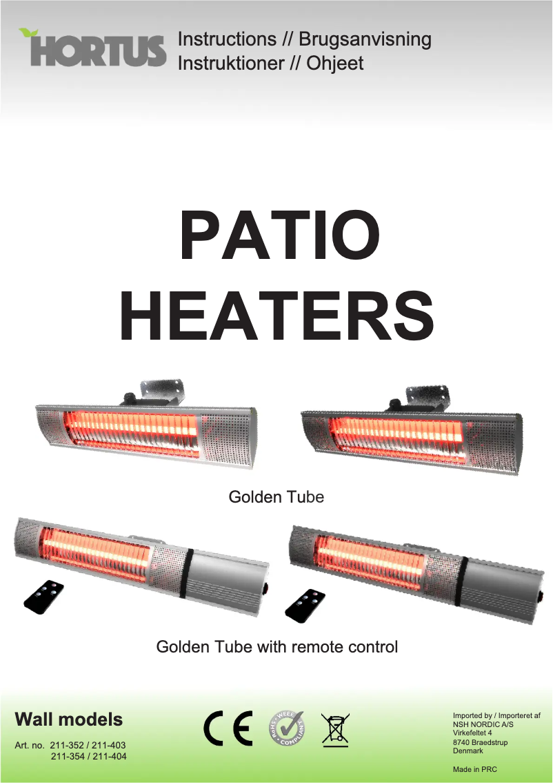 Página 1 del manual Manual de usuario Hortus 211-352