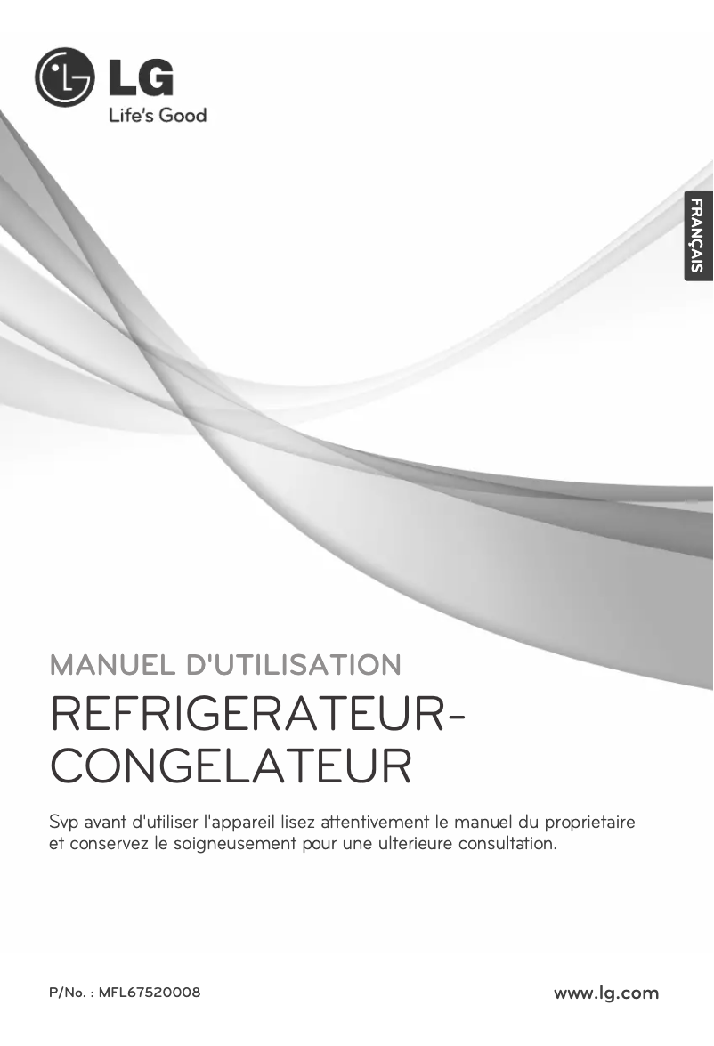 Imagen de la primera página del manual del dispositivo GR-S632GLRC