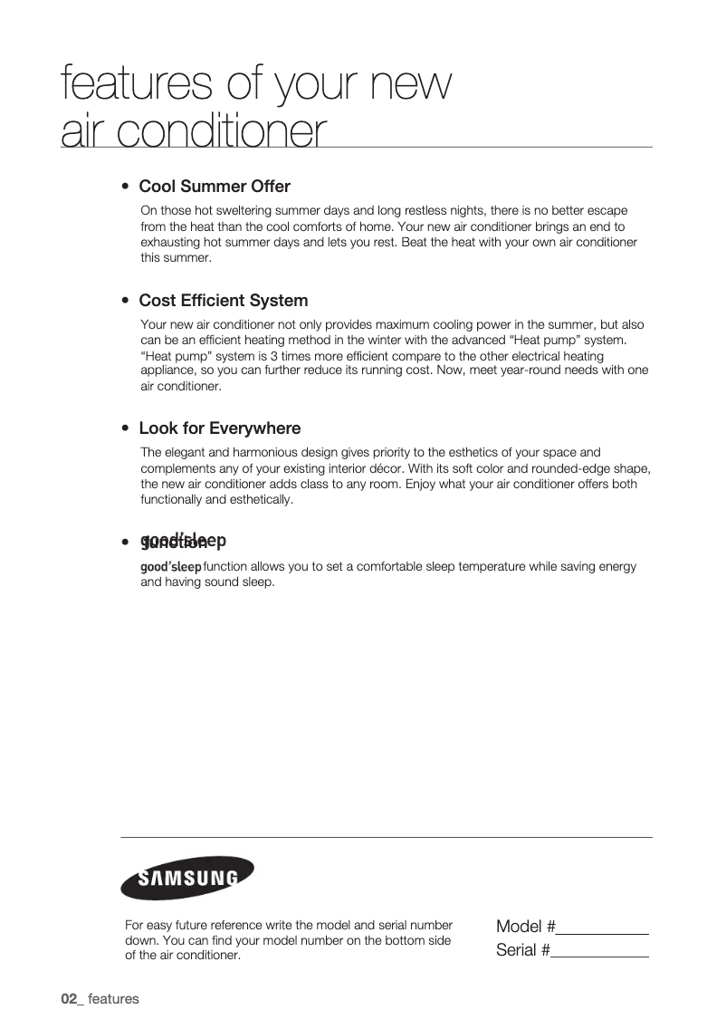 Imagen de la primera página del manual del dispositivo AQ09UGDX