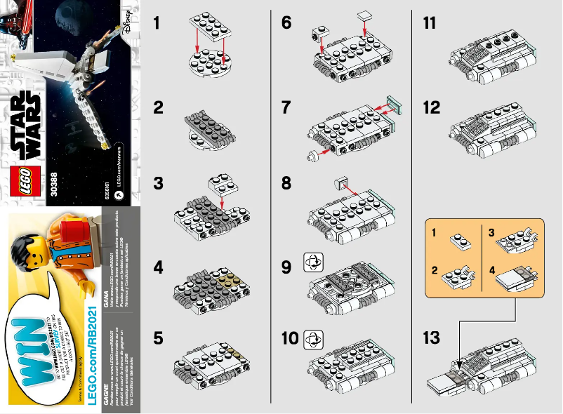 Página 1 del manual Manual de usuario Lego Star Wars 30388