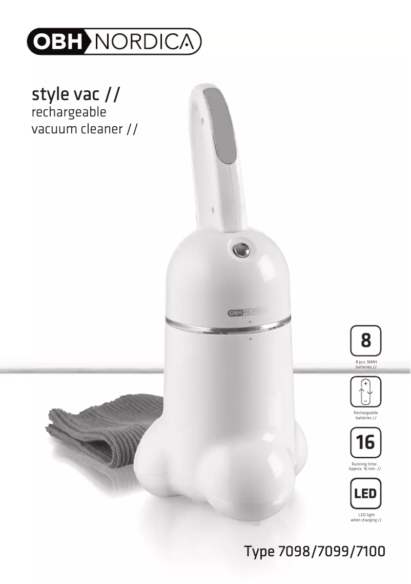 Imagen de la primera página del manual del dispositivo Style Vac 7099