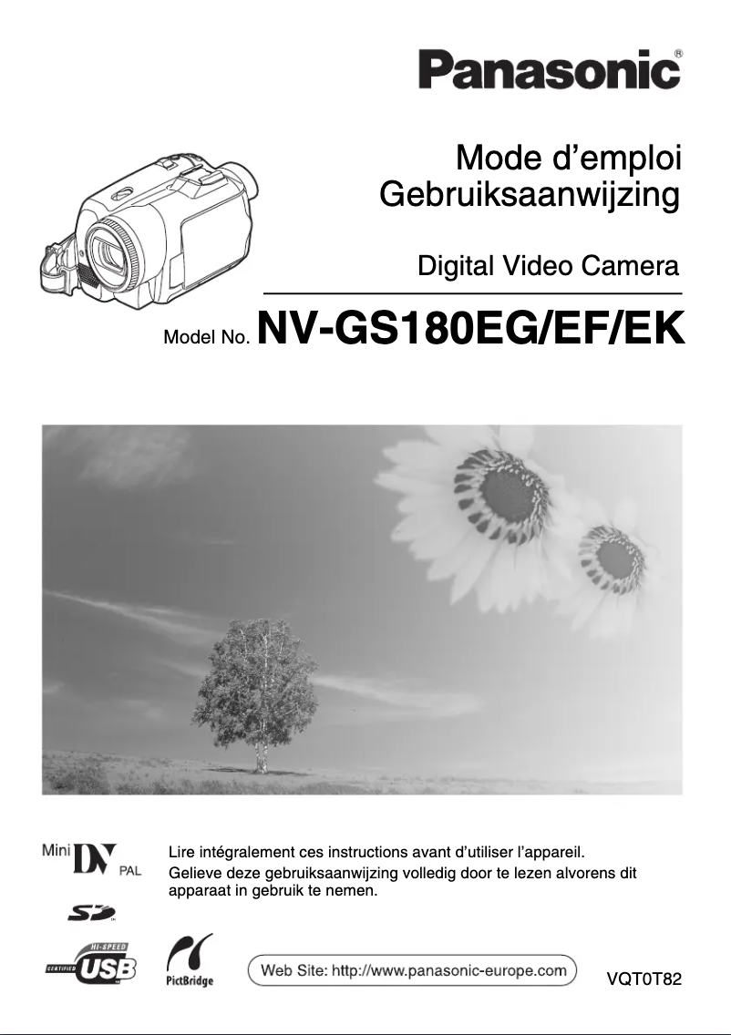 Página 1 del manual Manual de usuario Panasonic NV-GS180