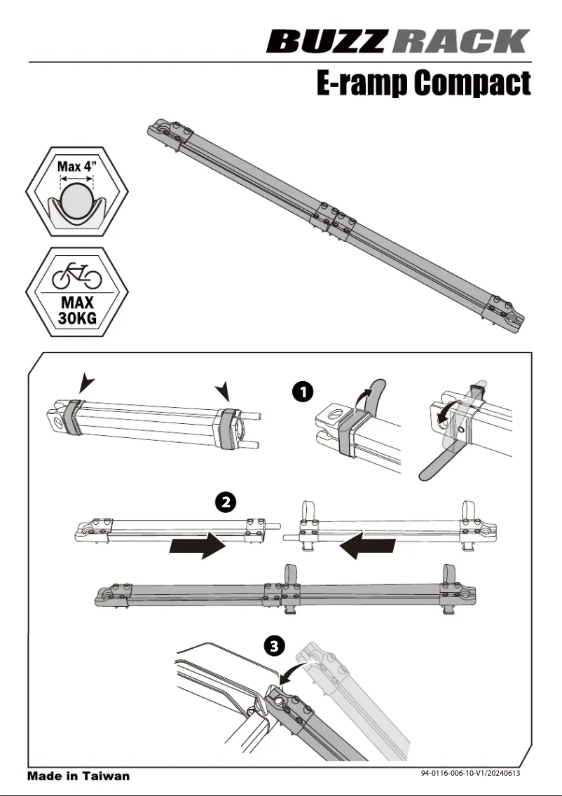 Imagen de la primera página del manual del dispositivo E-Ramp Compact
