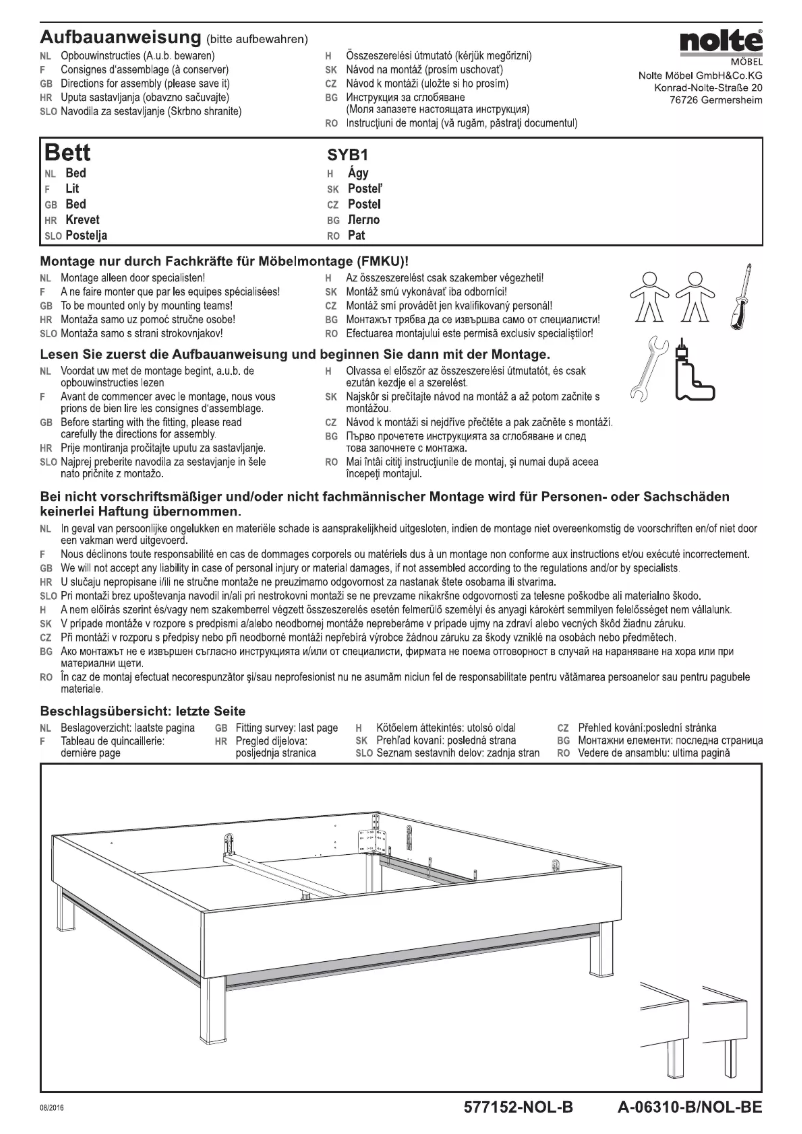 Página nº 1 - Manual de usuario Nolte Sonyo
