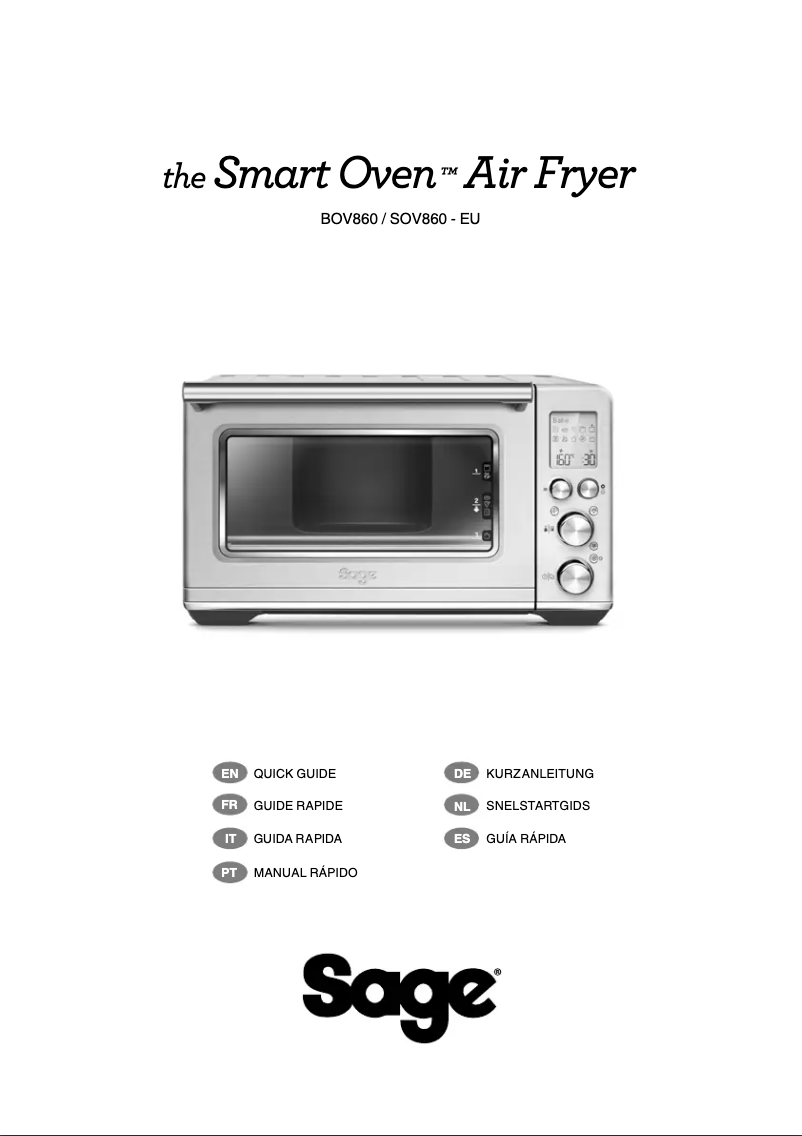 Página 1 del manual Manual de usuario Sage the Smart Oven Air Fryer BOV860