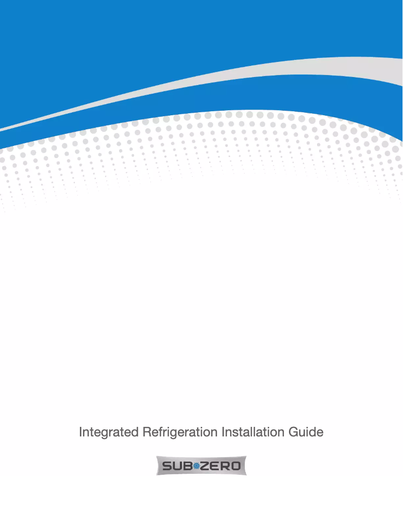 Página 1 del manual Guía de instalación Sub-Zero ID-36RP