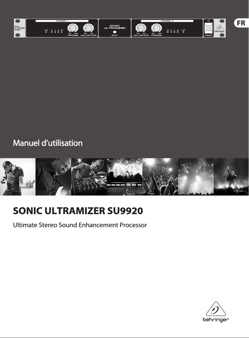 Imagen de la primera página del manual del dispositivo Sonic Ultramizer SU9920