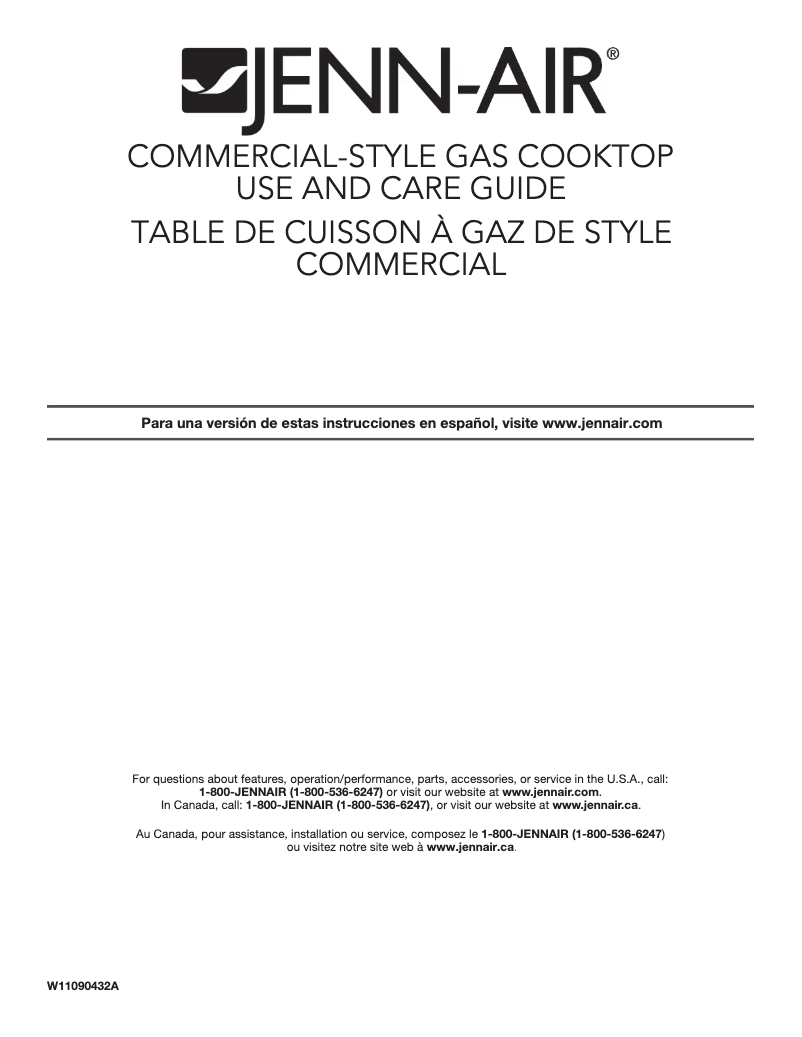 Imagen de la primera página del manual del dispositivo JGCP436WP