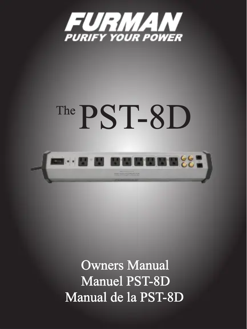 Imagen de la primera página del manual del dispositivo PST-8D