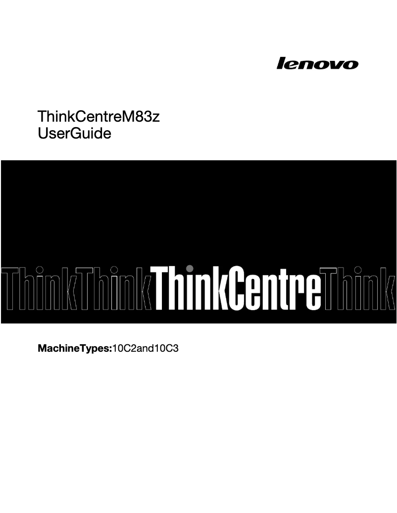 Imagen de la primera página del manual del dispositivo ThinkCentre M83z
