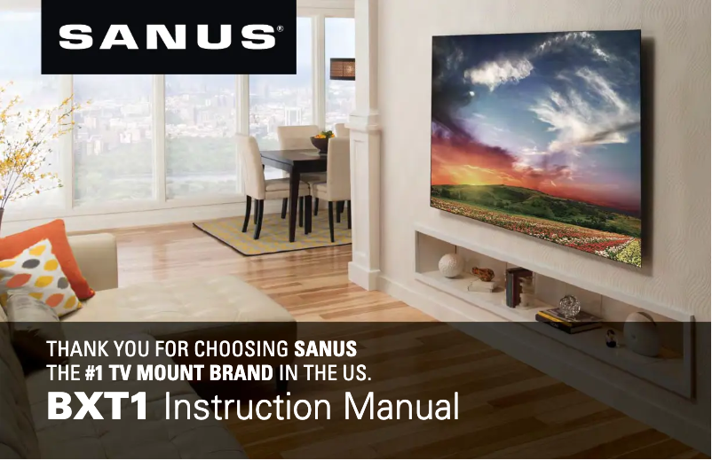 Página 1 del manual Manual de usuario Sanus BXT1