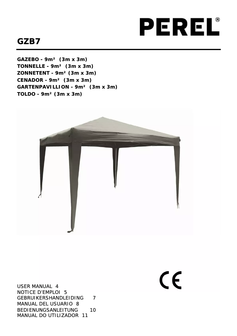 Página nº 1 - Manual de usuario Perel GZB7