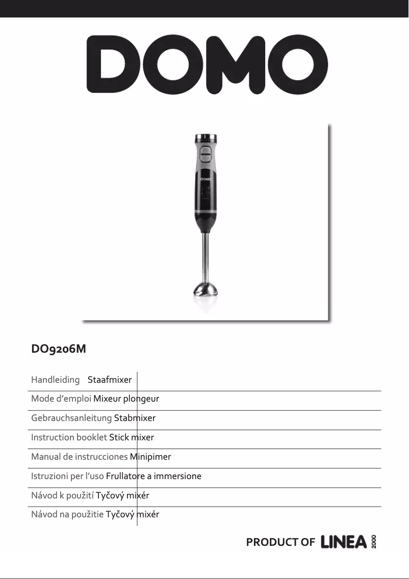 Imagen de la primera página del manual del dispositivo DO9206M