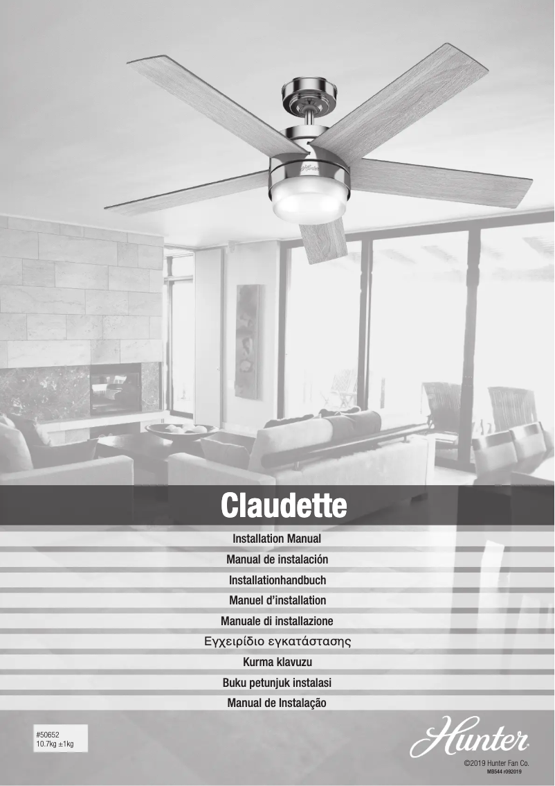 Imagen de la primera página del manual del dispositivo Claudette