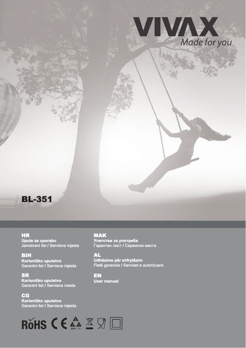 Página nº 1 - Manual de usuario Vivax BL-351