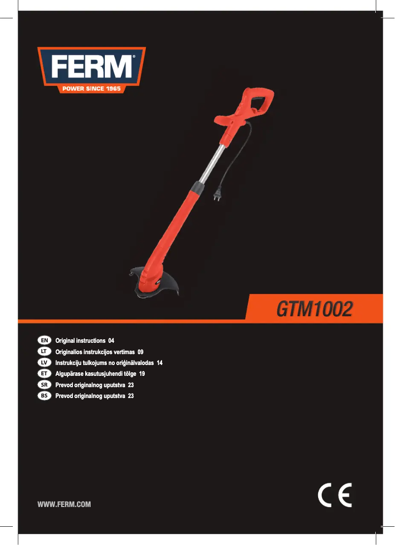 Página 1 del manual Manual de usuario Ferm GTM1002