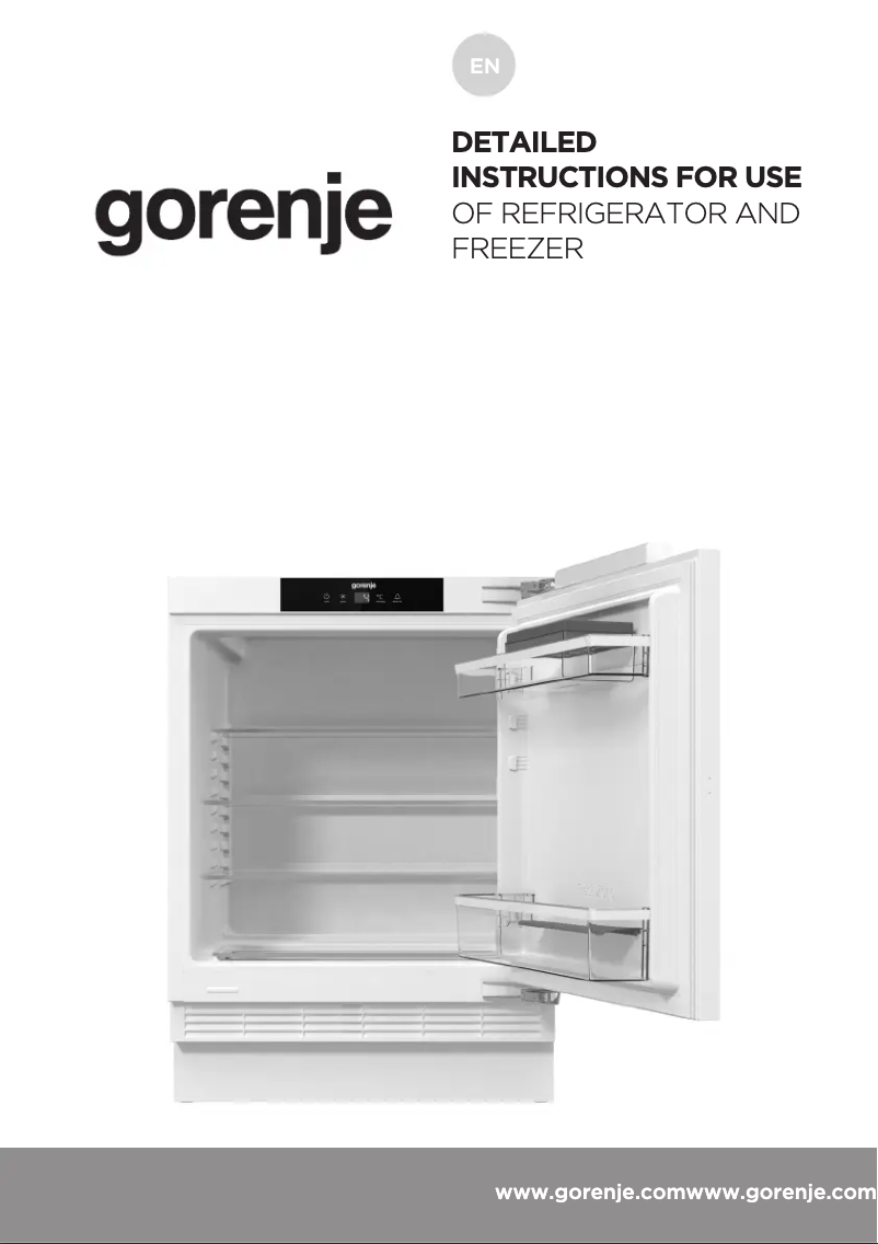 Página 1 del manual Manual de usuario Gorenje RIU609EA1