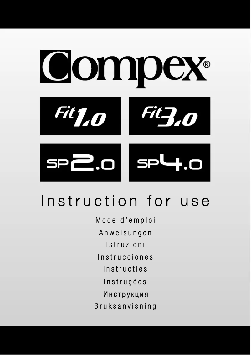 Página 1 del manual Manual de usuario Compex SP 2.0