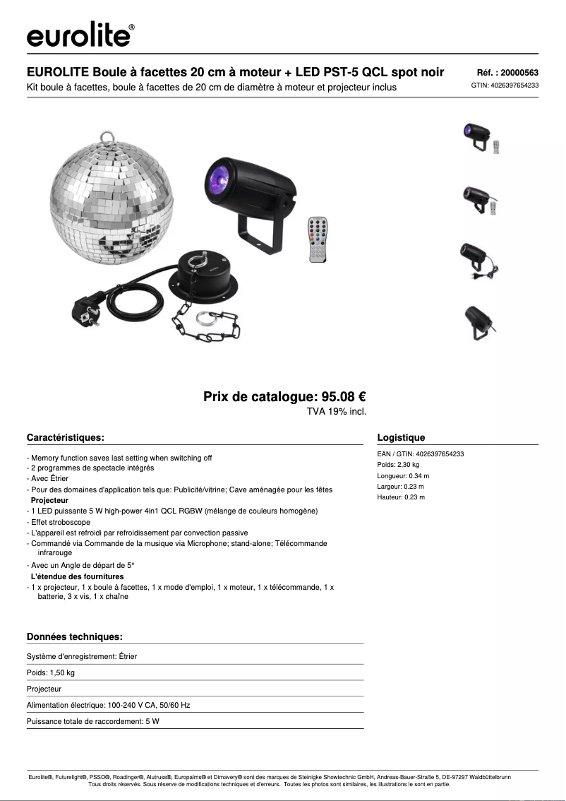 Imagen de la primera página del manual del dispositivo LED PST-5