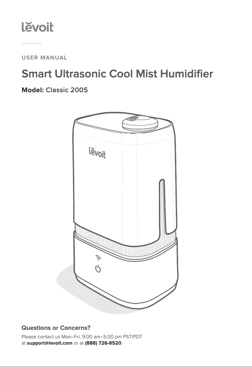 Página 1 del manual Manual de usuario Levoit Classic 200S