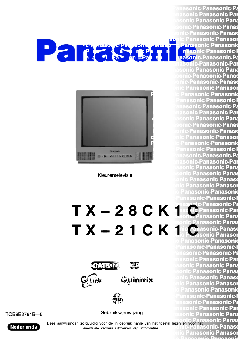 Imagen de la primera página del manual del dispositivo TX-21CK1