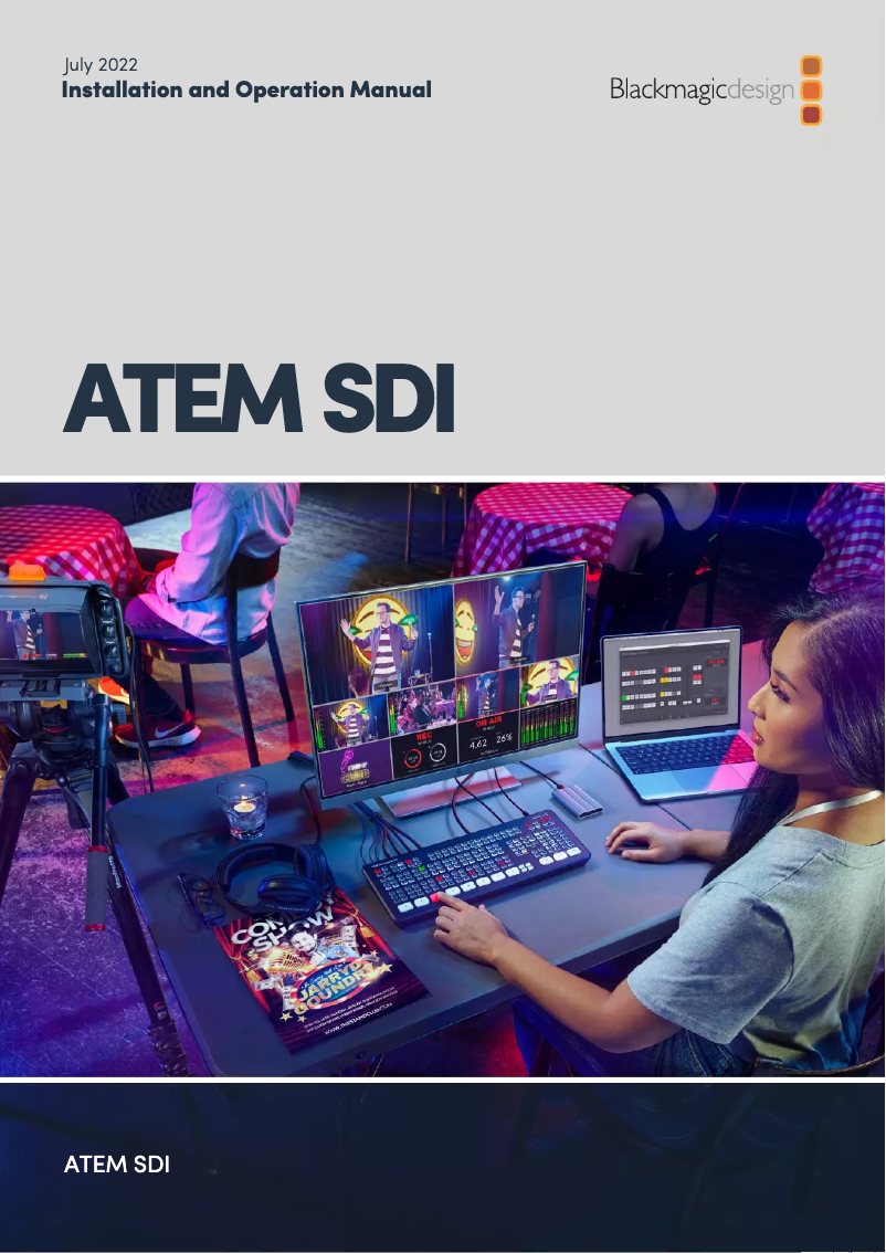 Página nº 1 - Manual de usuario Blackmagic Design Atem SDI