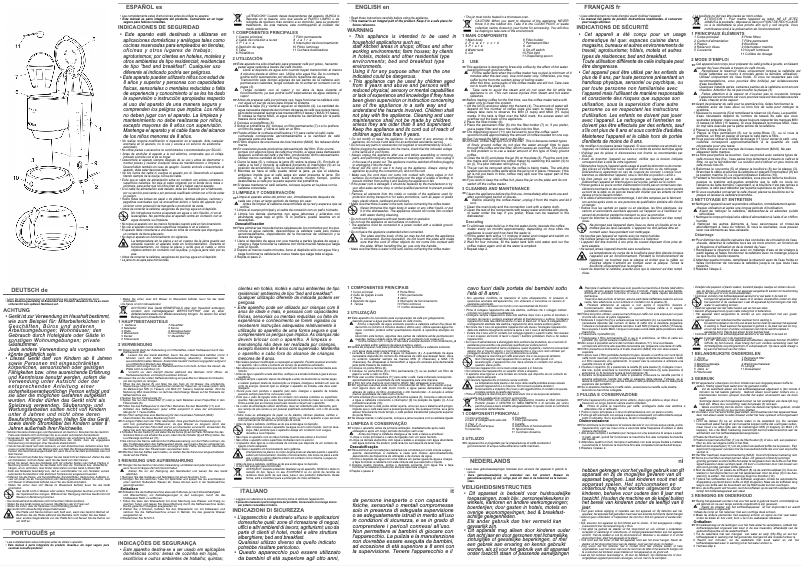 Imagen de la primera página del manual del dispositivo EX6151