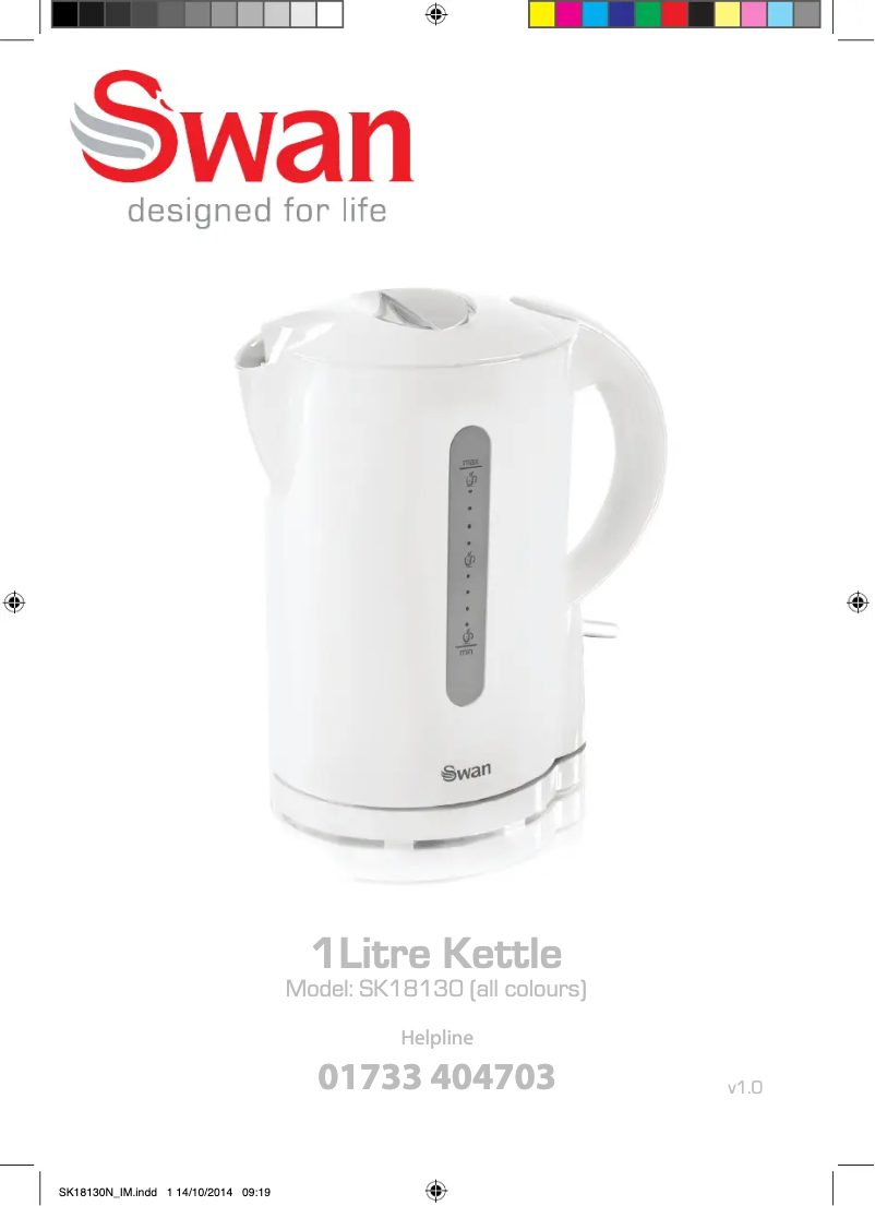 Página 1 del manual Manual de usuario Swan SK18130BLKN