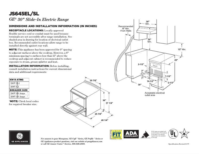 Imagen de la primera página del manual del dispositivo JS660SLSS