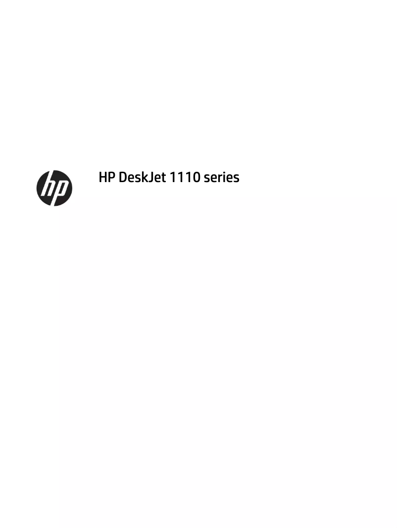 Página 1 del manual Manual de usuario HP DeskJet 1110