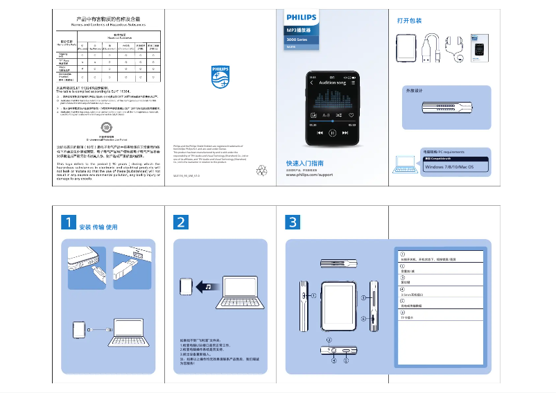 Página nº 1 - Manual de usuario Philips SA3116