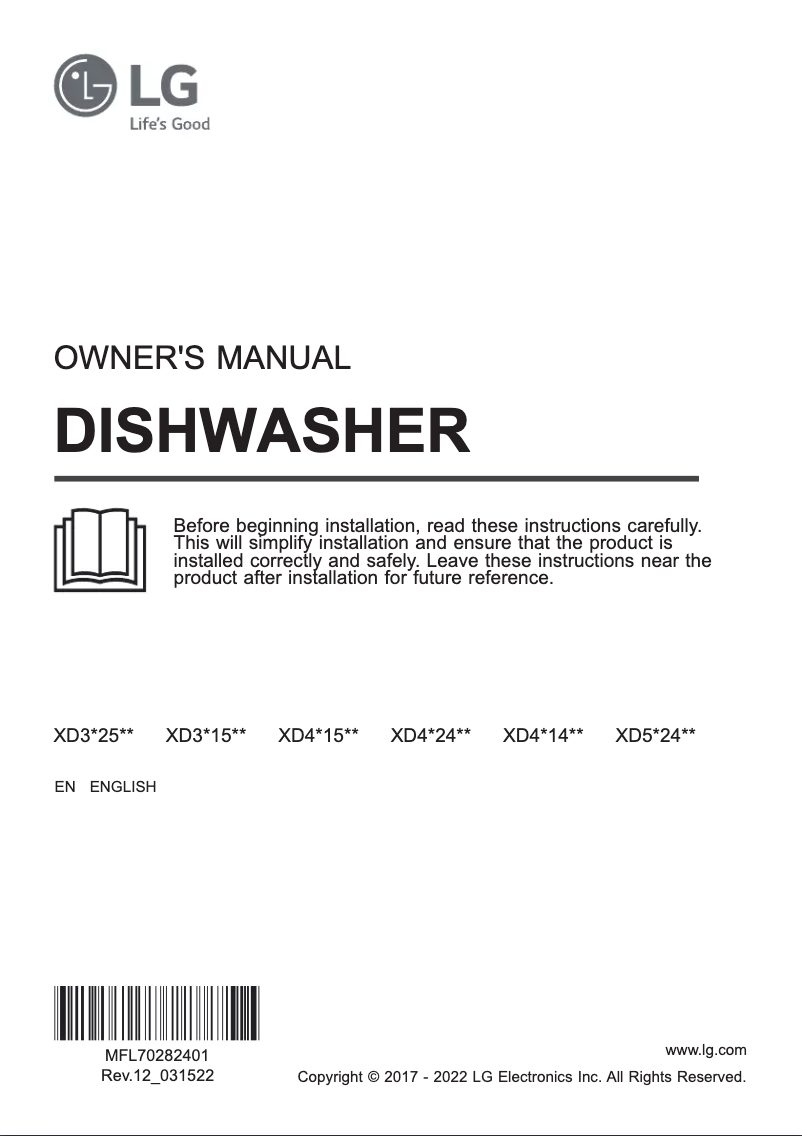 Imagen de la primera página del manual del dispositivo XD3A15MB