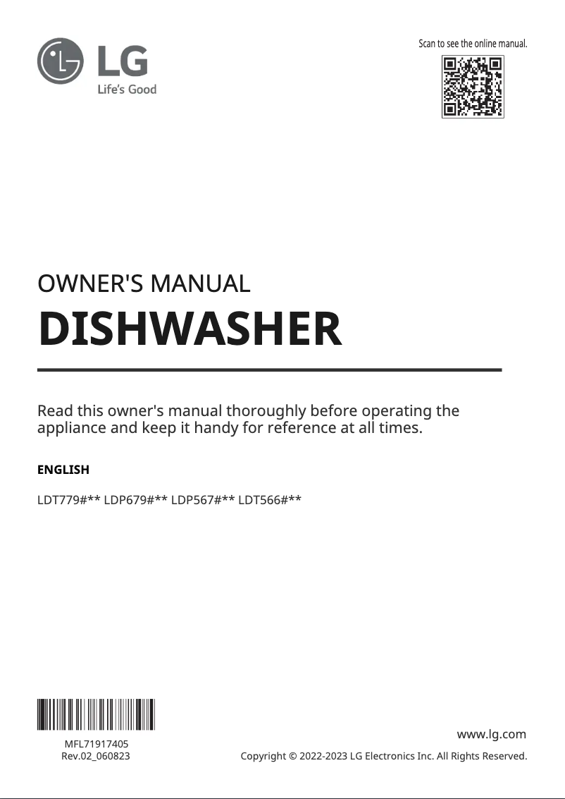 Imagen de la primera página del manual del dispositivo LDT5665BD